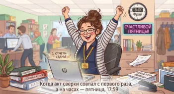 Когда акт сверки совпал с первого раза, а на часах — пятница, 17:59