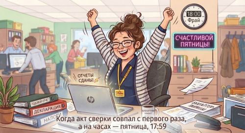 Когда акт сверки совпал с первого раза, а на часах — пятница, 17:59